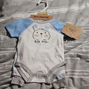 Baby Essentials Hip Hop One Piece - Blue and Gray